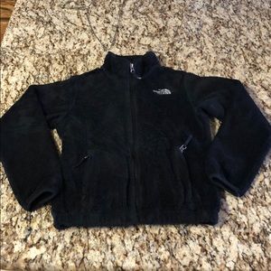 Girls North Face jacket size m black